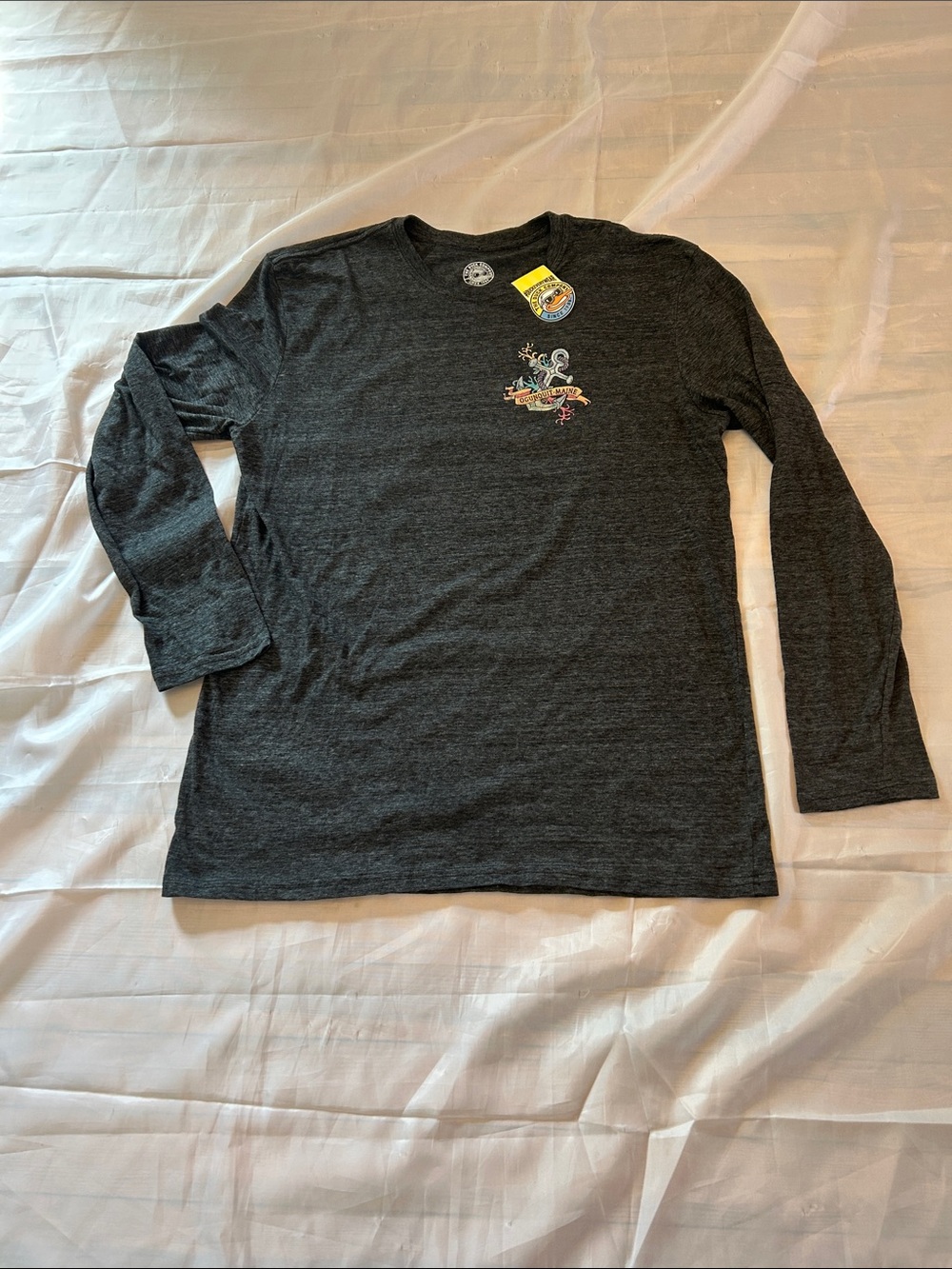 The Duck Company Dark Gray Tee with Small Logo Print